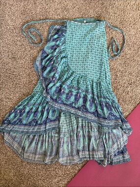 Spell sunset road wrap skirt